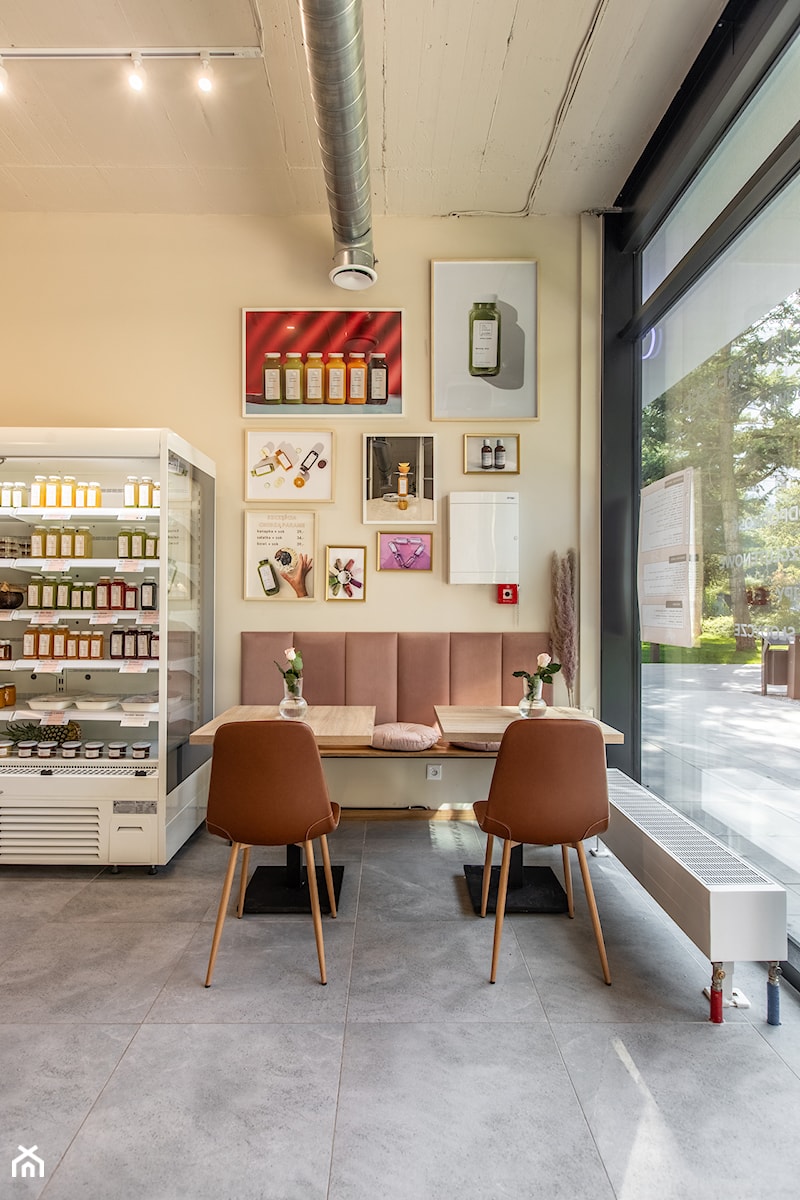 Kawiarnia The Cold Pressed Juices, Warszawa - Wnętrza publiczne - zdjęcie od Wnętrza Zewnętrza Studio