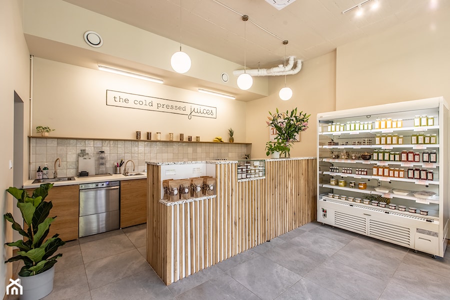 Kawiarnia The Cold Pressed Juices, Warszawa - Wnętrza publiczne - zdjęcie od Wnętrza Zewnętrza Studio