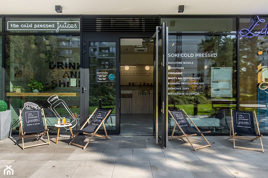 Kawiarnia The Cold Pressed Juices, Warszawa - Wnętrza publiczne - zdjęcie od Wnętrza Zewnętrza Studio