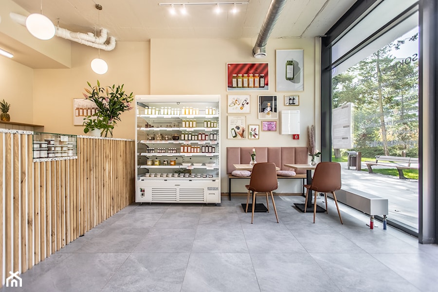 Kawiarnia The Cold Pressed Juices, Warszawa - Wnętrza publiczne - zdjęcie od Wnętrza Zewnętrza Studio