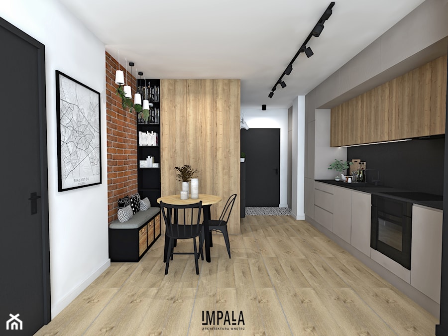 Kawalerka na wynajem - Kuchnia, styl industrialny - zdjęcie od IMPALA