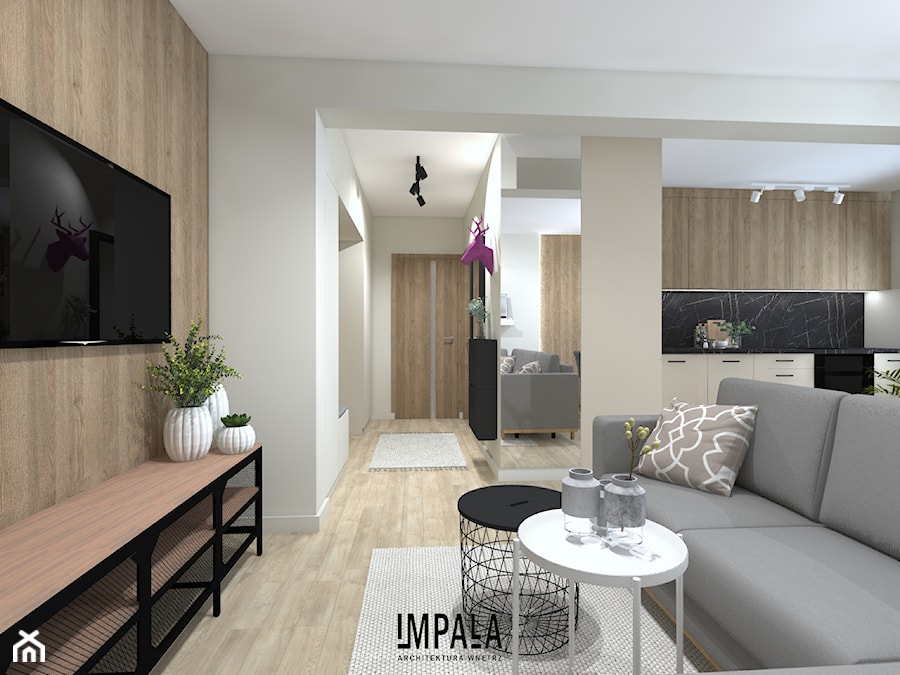 Mieszkanie na wynajem - Salon, styl nowoczesny - zdjęcie od IMPALA