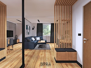 Męskie mieszkanie - Hol / przedpokój, styl industrialny - zdjęcie od IMPALA