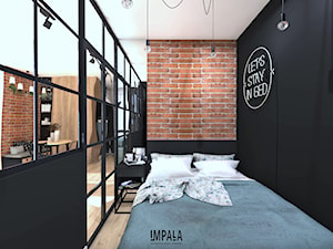 Kawalerka na wynajem - Sypialnia, styl industrialny - zdjęcie od IMPALA
