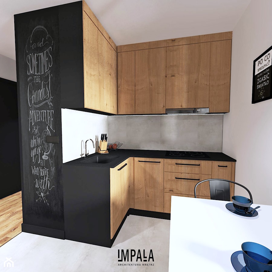Męskie mieszkanie - Kuchnia, styl nowoczesny - zdjęcie od IMPALA
