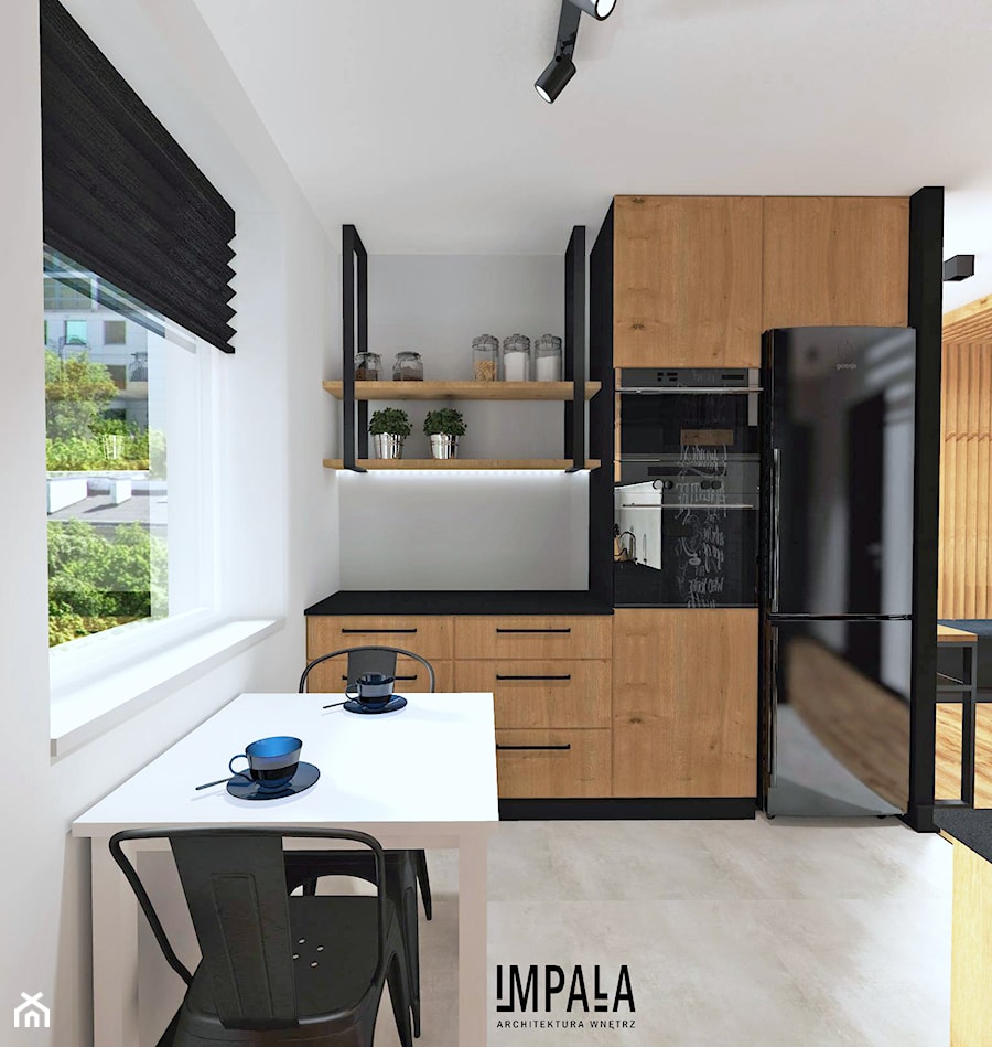 Męskie mieszkanie - Kuchnia, styl industrialny - zdjęcie od IMPALA