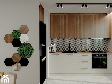 Aranżacje wnętrz - Kuchnia: Mieszkanie 42 m2 - Kuchnia, styl nowoczesny - DITTE design. Przeglądaj, dodawaj i zapisuj najlepsze zdjęcia, pomysły i inspiracje designerskie. W bazie mamy już prawie milion fotografii!