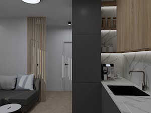 Mieszkanie 36m2 - Kuchnia, styl nowoczesny - zdjęcie od DITTE design