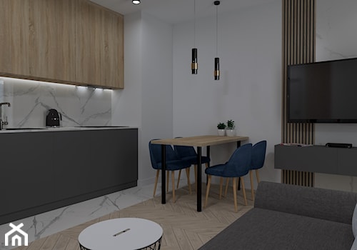 Mieszkanie 36m2 - Mała jadalnia, styl nowoczesny - zdjęcie od DITTE design
