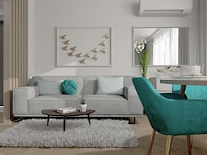 Mieszkanie 52 m2 - Salon, styl nowoczesny - zdjęcie od DITTE design