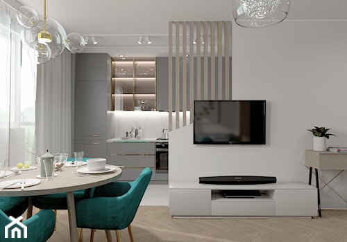 Mieszkanie 52 m2 - Jadalnia, styl nowoczesny - zdjęcie od DITTE design