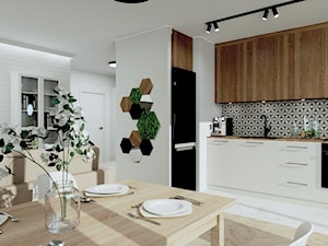 Mieszkanie 42 m2 - Kuchnia, styl nowoczesny - zdjęcie od DITTE design