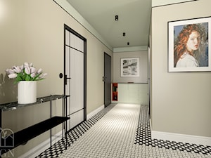 korytarz z mozaiką podłogową - zdjęcie od FemiDesign