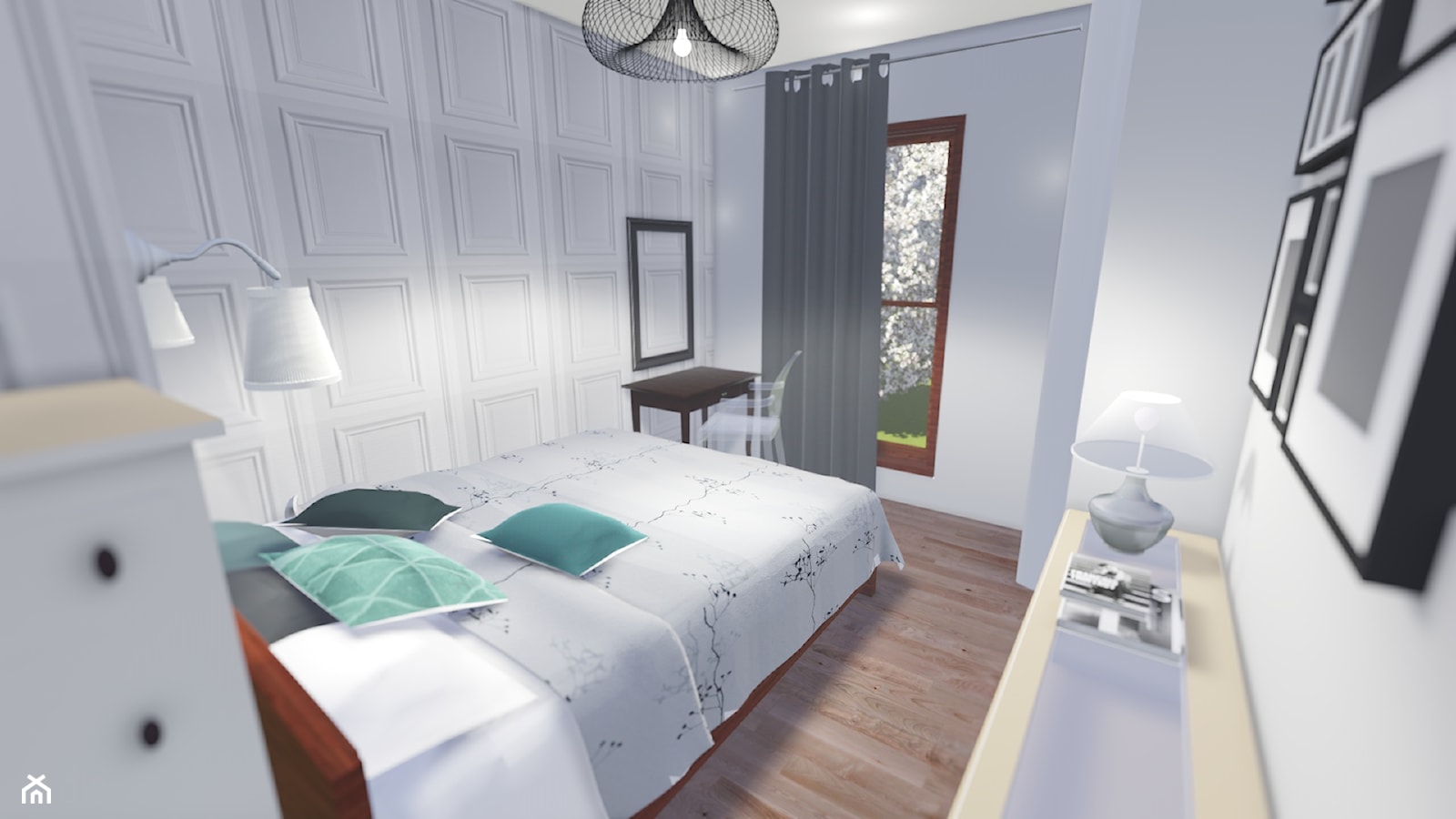 WHITE DREAM - BEDROOM - Sypialnia, styl skandynawski - zdjęcie od biscuit PROJEKT - Homebook
