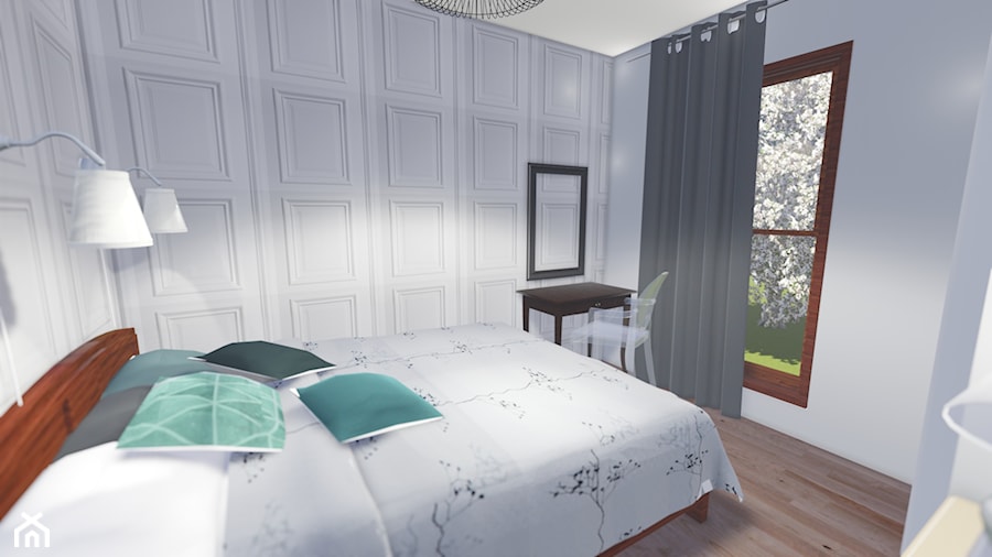 WHITE DREAM - BEDROOM - Sypialnia, styl glamour - zdjęcie od biscuit PROJEKT