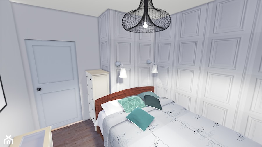 WHITE DREAM - BEDROOM - Sypialnia, styl glamour - zdjęcie od biscuit PROJEKT