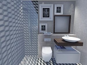 BATHROOM IN 2 VERSIONS - Łazienka, styl nowoczesny - zdjęcie od biscuit PROJEKT