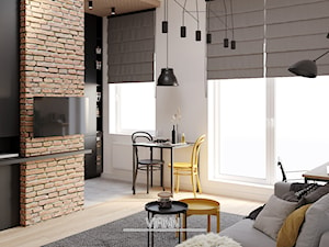 Dobrze naświetlony salon w stylu Skandynawskim - zdjęcie od VIANN Interior Design