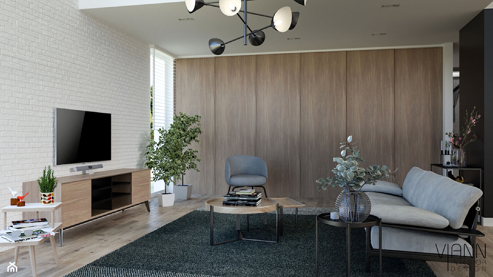 Mid - century modern na Śląsku - zdjęcie od VIANN Interior Design - Homebook