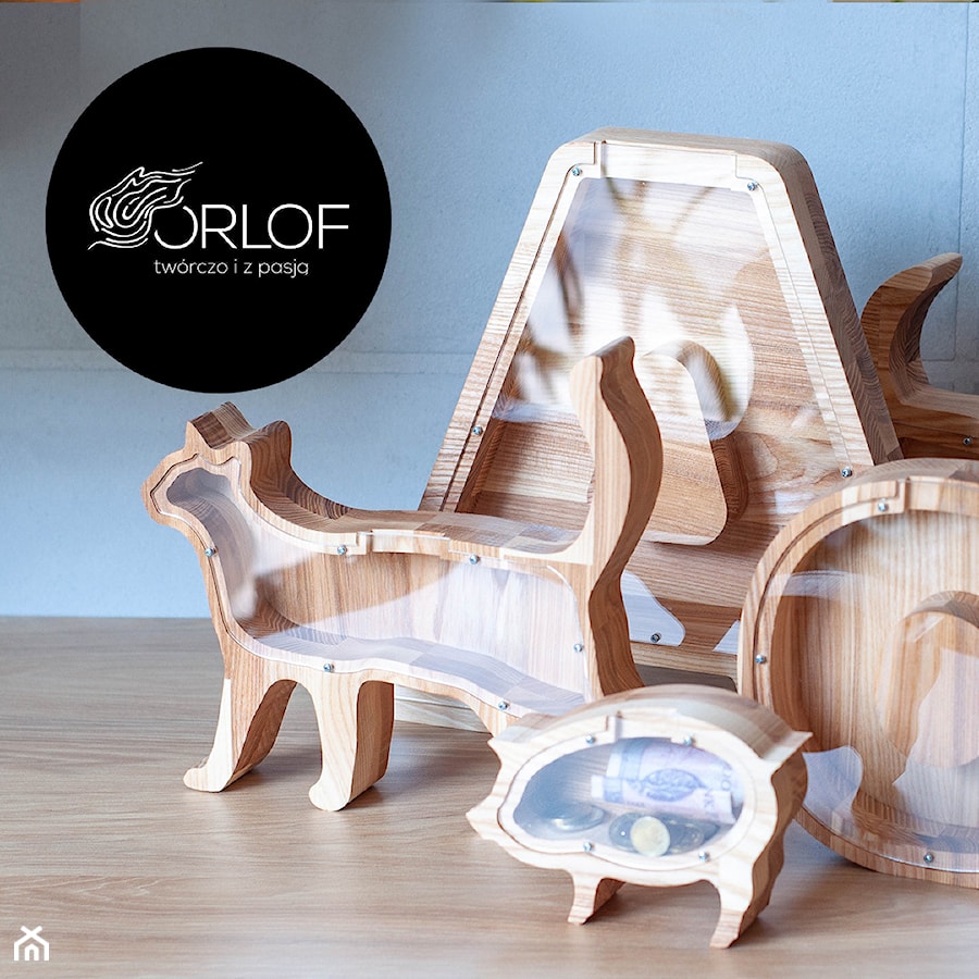 skarbonki drewniane - zdjęcie od ORLOF twórczo i z pasją
