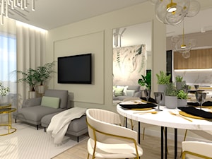 Mieszkanie w Bielsku Białej - Salon, styl glamour - zdjęcie od Monika Wulczyńska