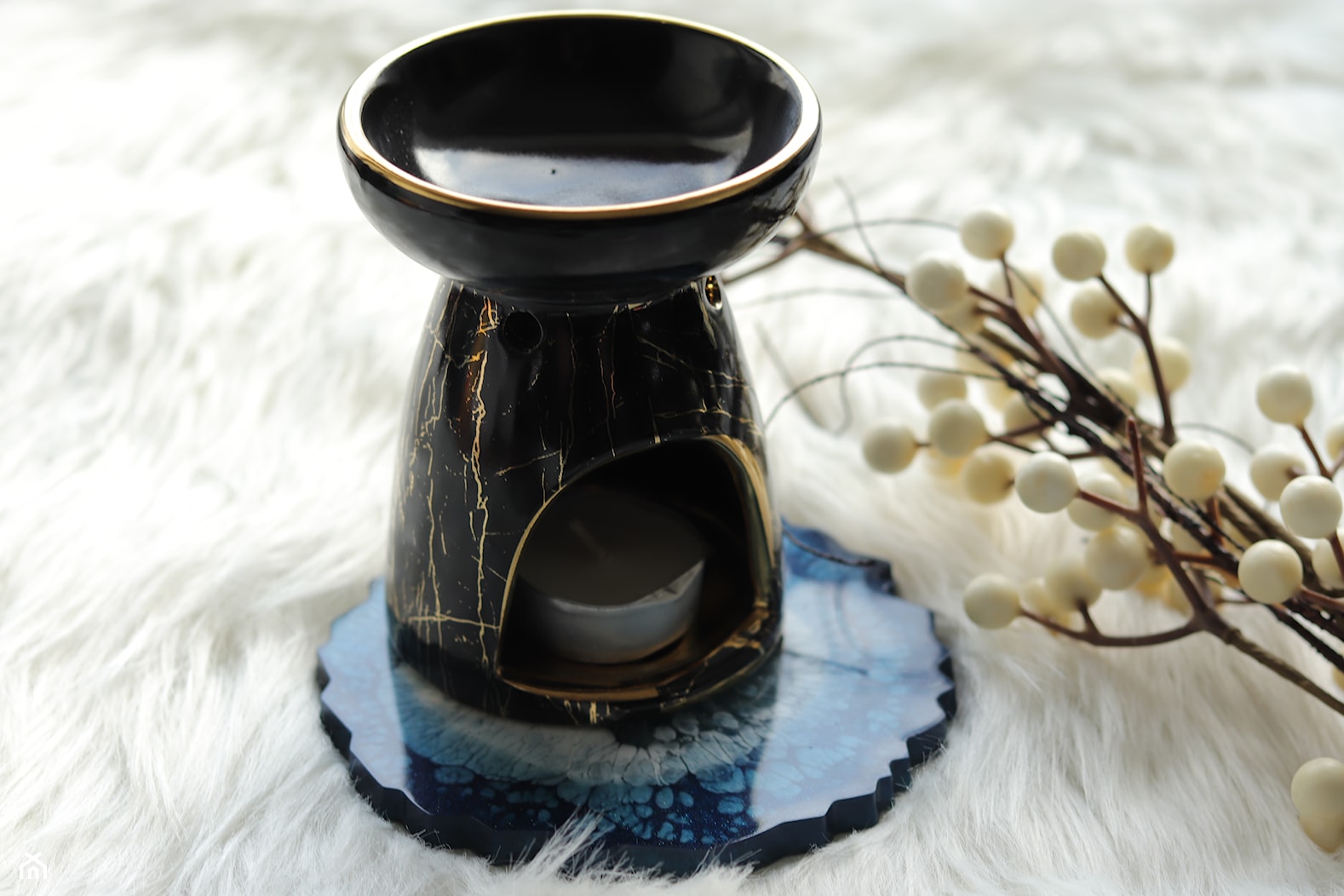 Kominek ceramiczny do podgrzewania wosku zapachowego - zdjęcie od wyjatkoweatelier - Homebook