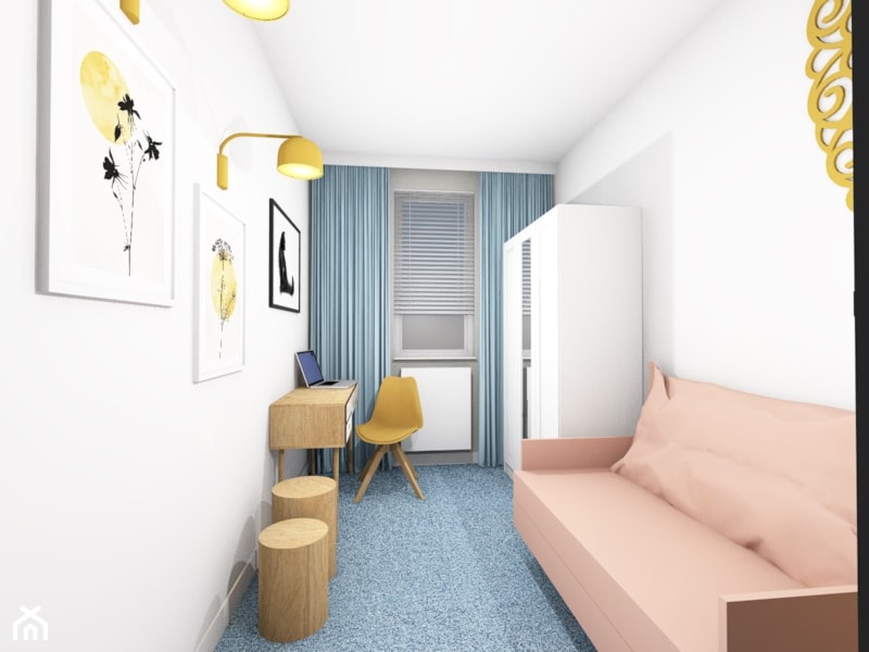 Kolorowe mieszkanie, Poznań - Biuro - zdjęcie od maam projekt