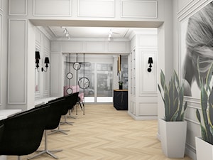 Salon fryzjerski, koncepcja - Wnętrza publiczne - zdjęcie od maam projekt