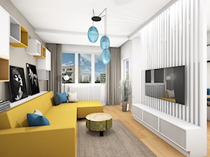 Kolorowe mieszkanie, Poznań - Salon - zdjęcie od maam projekt
