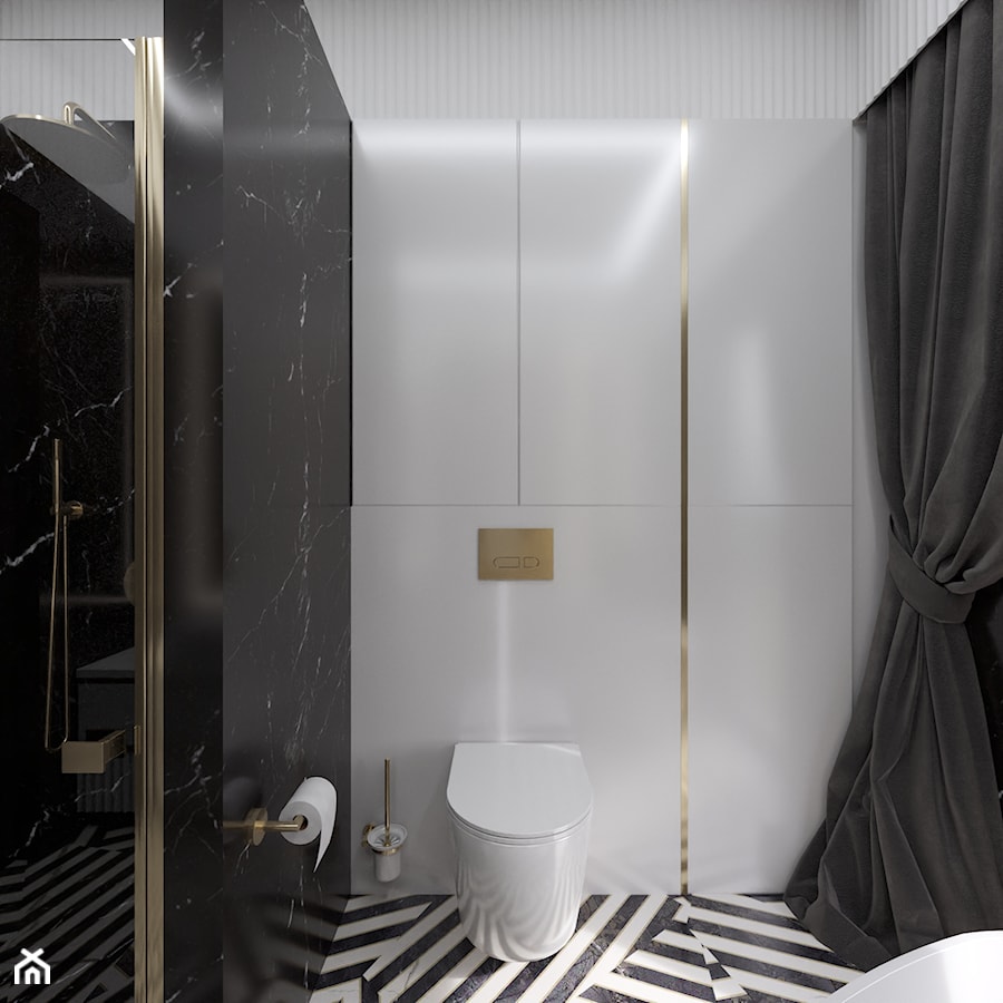 Elegancka łazienka - zdjęcie od Sylwia Brancewicz Interiors