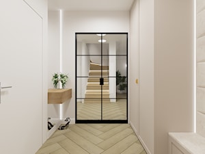 Dom w nowoczesnym stylu - Hol / przedpokój, styl nowoczesny - zdjęcie od DOMZ Interior Design