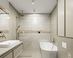 Minimalistyczna przestrzeń, wypełniona domowym ciepłem - Łazienka, styl nowoczesny - zdjęcie od Lume design studio - Homebook