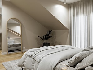 Minimalistyczna przestrzeń, wypełniona domowym ciepłem - Sypialnia, styl minimalistyczny - zdjęcie od Lume design studio