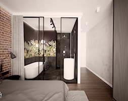 Dwie strefy, z akcentem loftowym - Łazienka, styl industrialny - zdjęcie od Lume design studio - Homebook