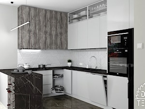 Kuchnia w dominującym białym połysku - Kuchnia, styl nowoczesny - zdjęcie od Drew-Technik