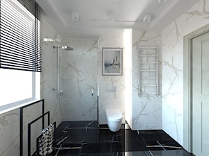 Gdynia Wielki Kack - Średnia z punktowym oświetleniem łazienka z oknem, styl nowoczesny - zdjęcie od MEBLOŚCIANKA STUDIO