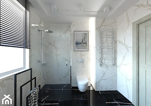 Gdynia Wielki Kack - Średnia z punktowym oświetleniem łazienka z oknem, styl nowoczesny - zdjęcie od MEBLOŚCIANKA STUDIO