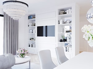 Apartament - Mechelinki - Salon, styl glamour - zdjęcie od MEBLOŚCIANKA STUDIO