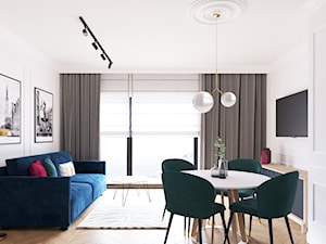 Gdańsk apartament na wynajem - Salon, styl nowoczesny - zdjęcie od MEBLOŚCIANKA STUDIO