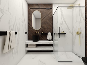 Pokój hotelowy z łazienką - zdjęcie od Magda Ciurkot Architektura Wnętrz