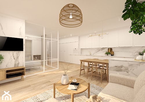 Apartament z przeszkleniem - zdjęcie od Magda Ciurkot Architektura Wnętrz