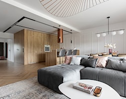 REALIZACJA / wnętrza domu w Opolu - Salon, styl nowoczesny - zdjęcie od The Wall Pracownia Architektury i Wnętrz - Homebook