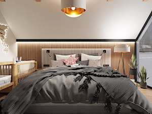sypialnia na poddaszu - Sypialnia, styl nowoczesny - zdjęcie od nineprojekt