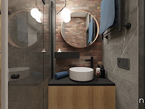 Mała łazienka w klimacie loft - zdjęcie od nineprojekt