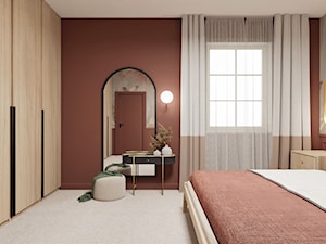 Sypialnia z tapetą - Sypialnia, styl tradycyjny - zdjęcie od Studio Sto