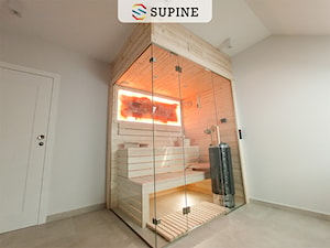 Przeszklona sauna domowa