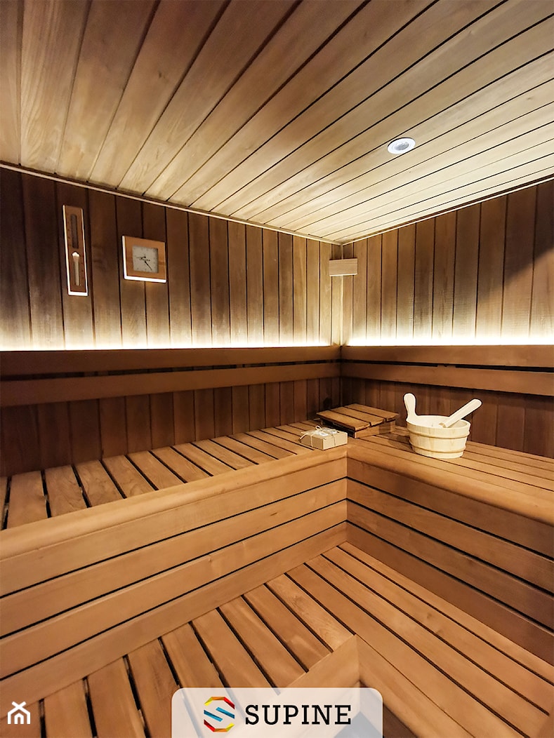 Sauna wewnętrzna combi drewno termowane - zdjęcie od Supine - Homebook