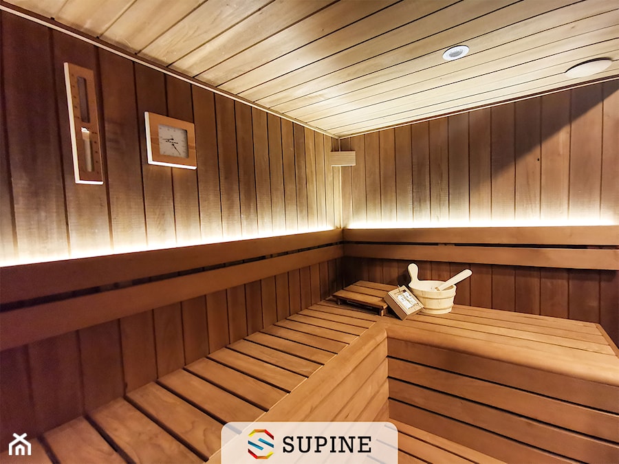 Sauna wewnętrzna combi drewno termowane - zdjęcie od Supine