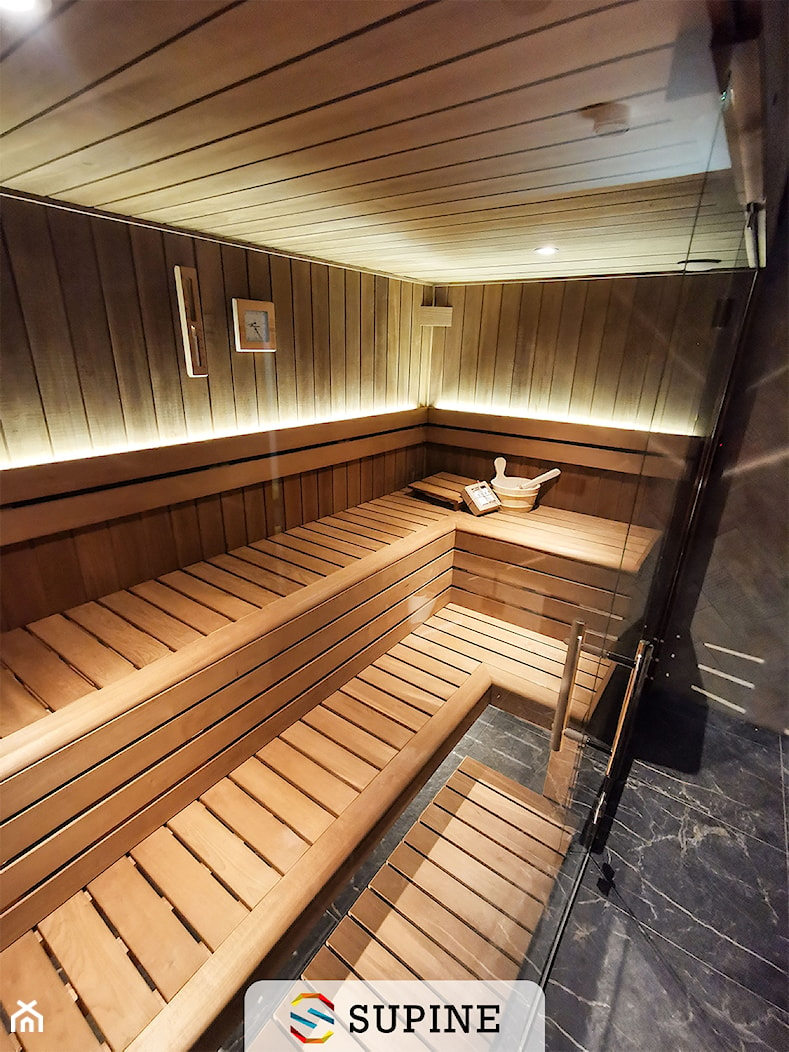 Sauna wewnętrzna combi drewno termowane - zdjęcie od Supine - Homebook