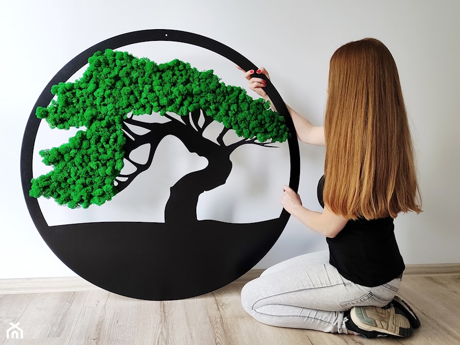 Obraz drzewo bonsai z mchu chrobotka - zdjęcie od DecorSense